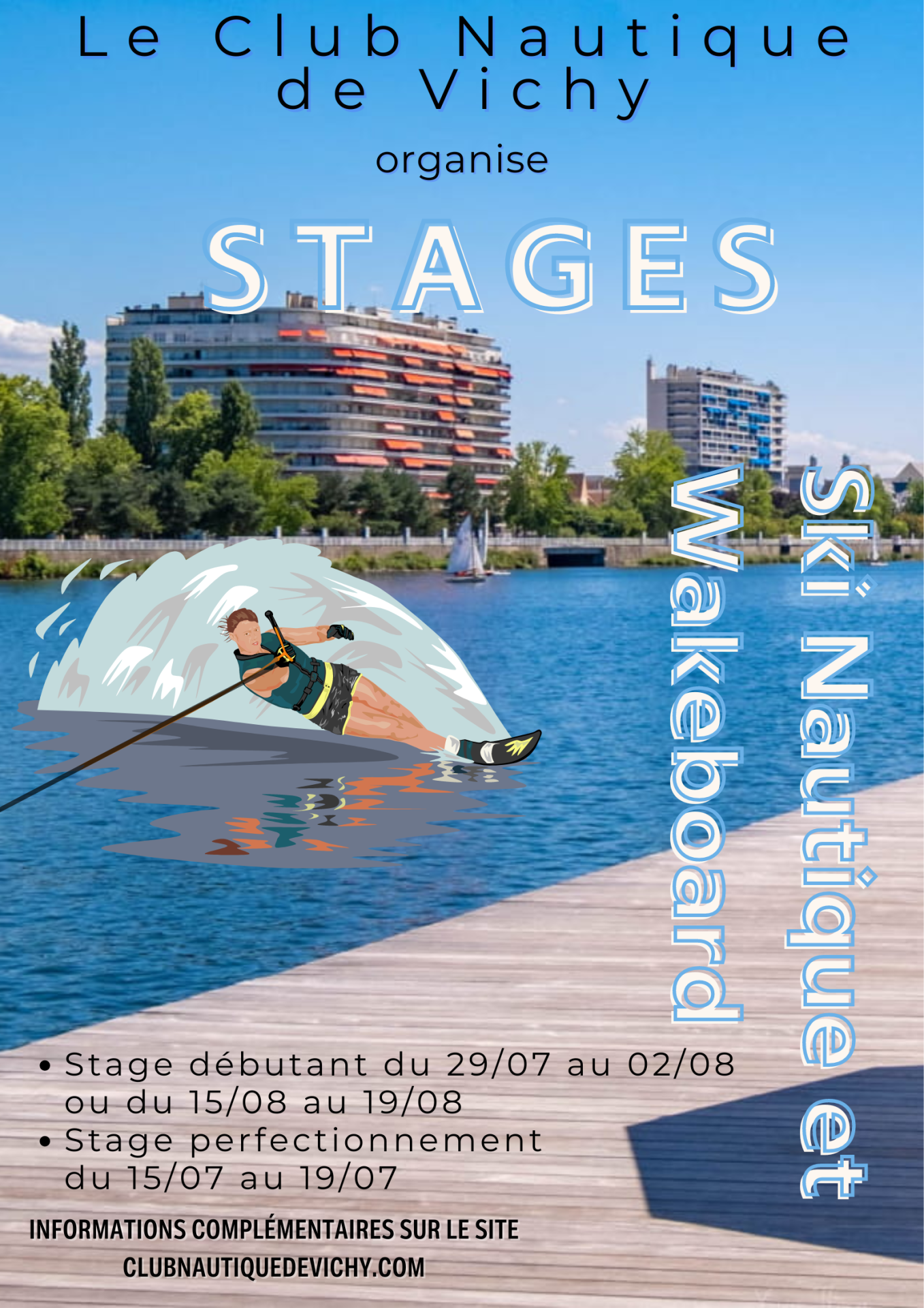 Design stage ski nautique