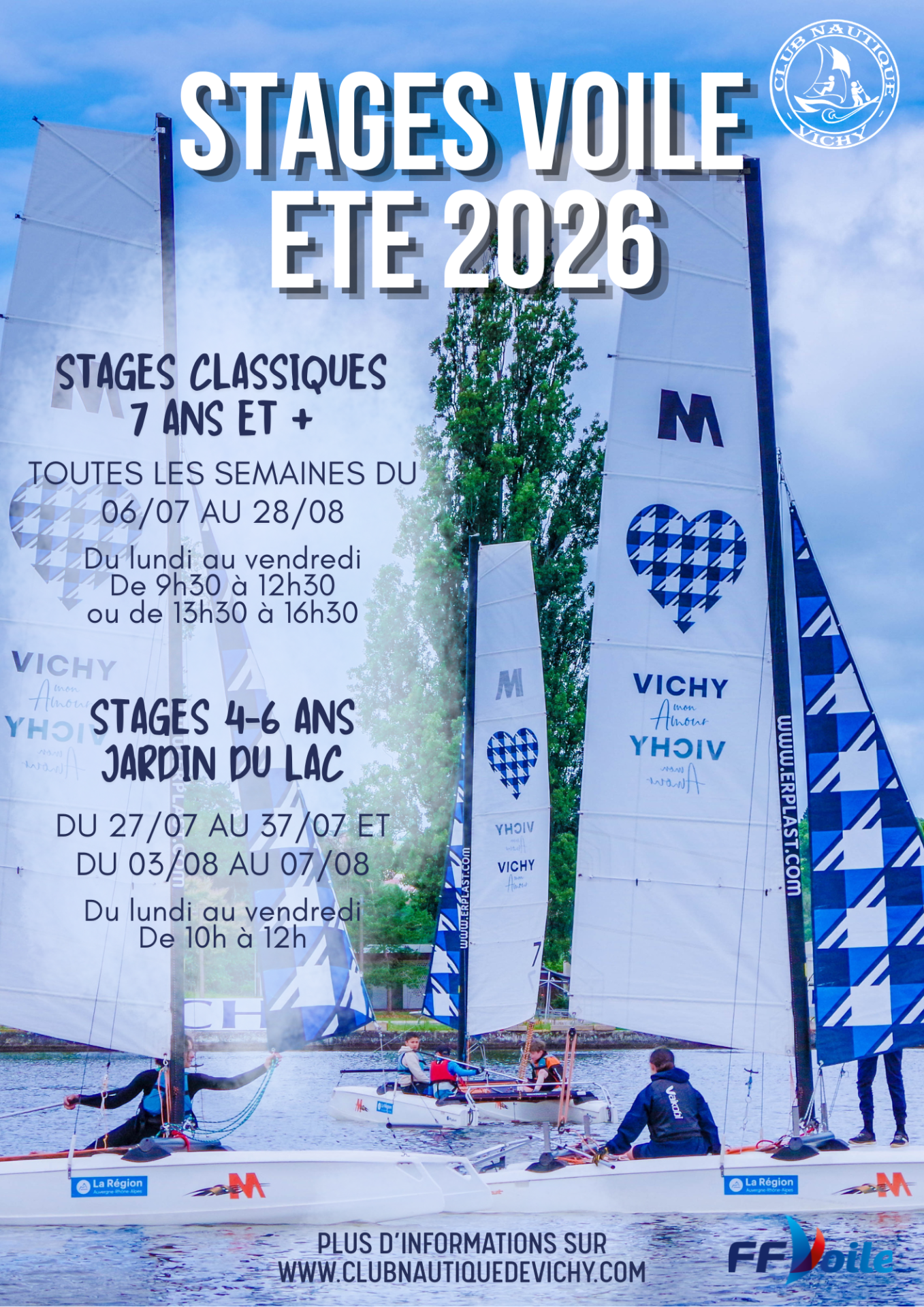 Stages voile été 2026